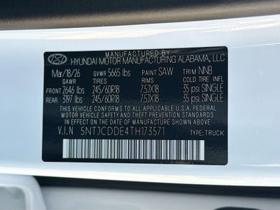 2026 Hyundai SANTA CRUZ SEL Activity