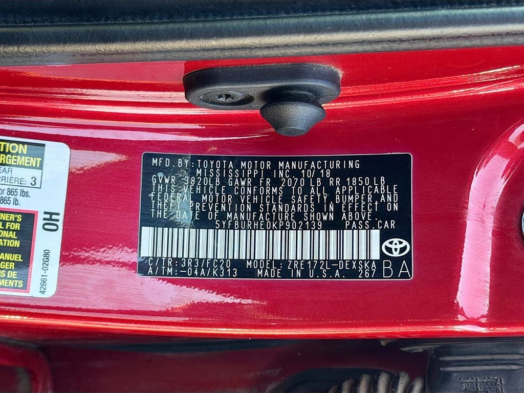 2019 Toyota Corolla SE