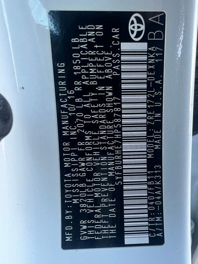 2017 Toyota Corolla LE