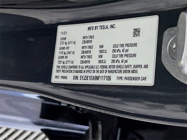 2022 Tesla Model 3 Base