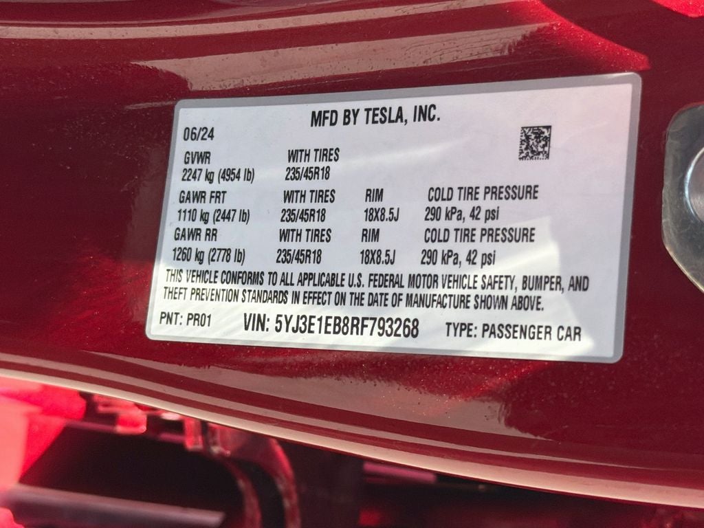 2024 Tesla Model 3 Long Range
