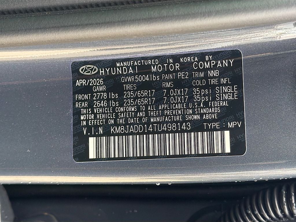 2026 Hyundai TUCSON Blue SE