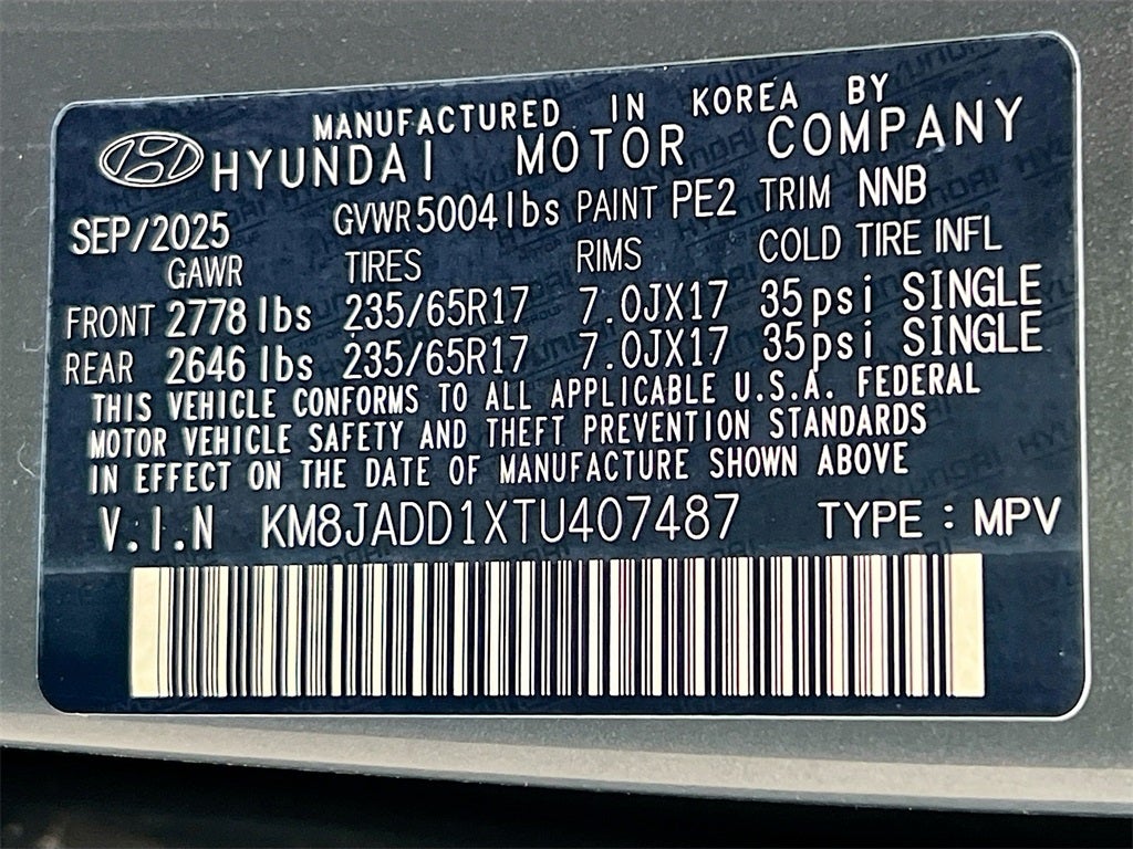 2026 Hyundai TUCSON HYBRID Blue