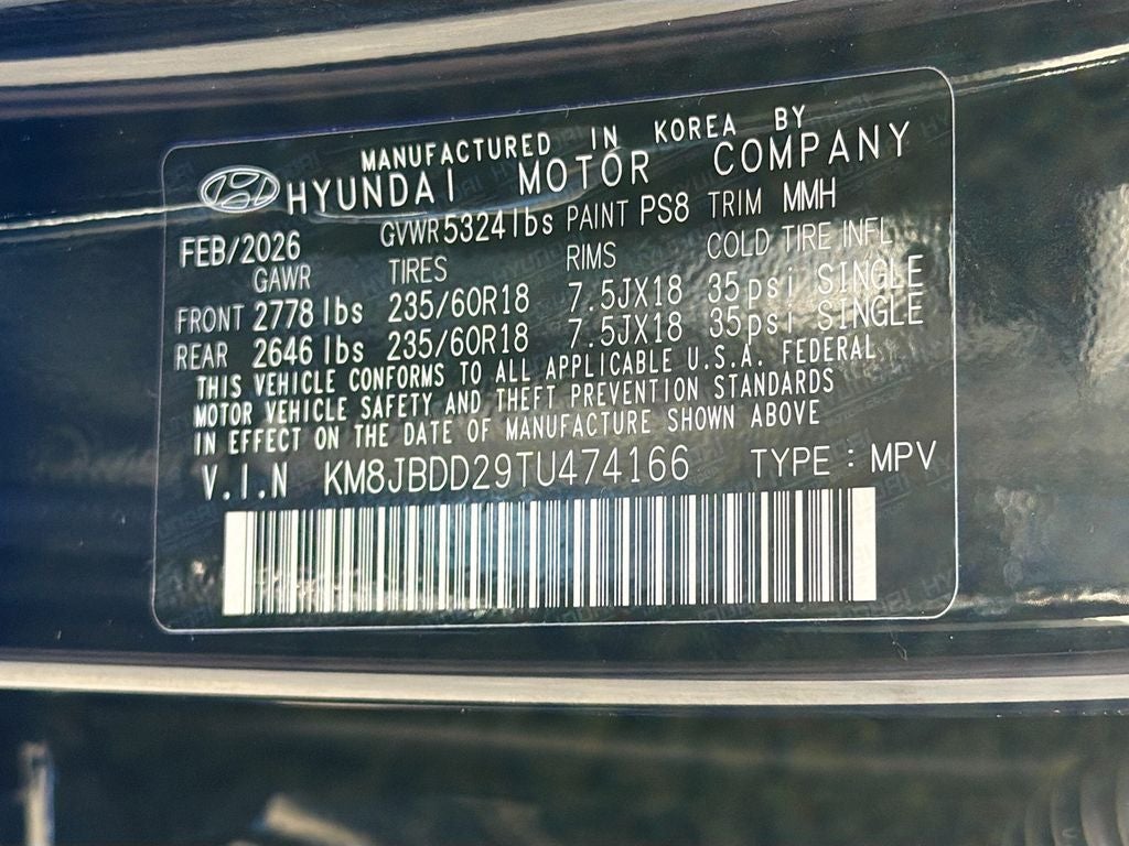 2026 Hyundai TUCSON PLUG-IN HYBRID SEL