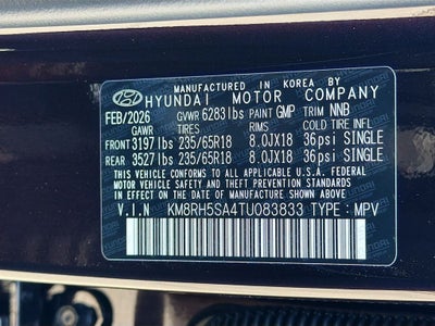 2026 Hyundai PALISADE HYBRID Blue SEL Premium 7P