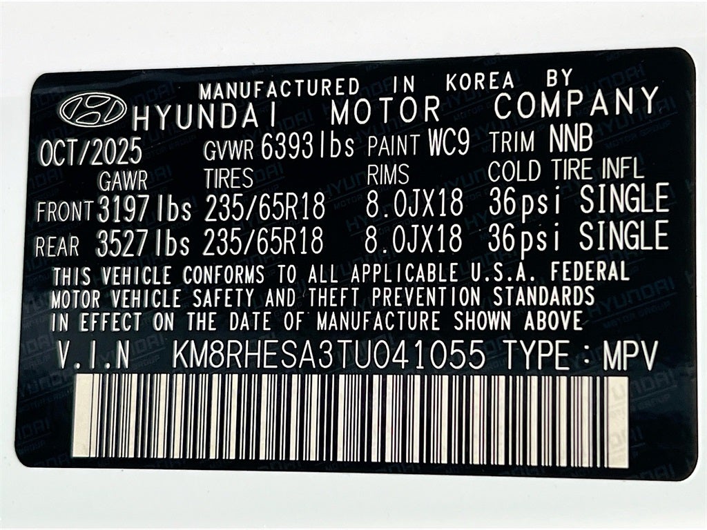 2026 Hyundai PALISADE HYBRID SEL Premium 7P