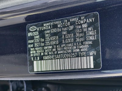 2026 Hyundai PALISADE HYBRID SEL Premium 7P