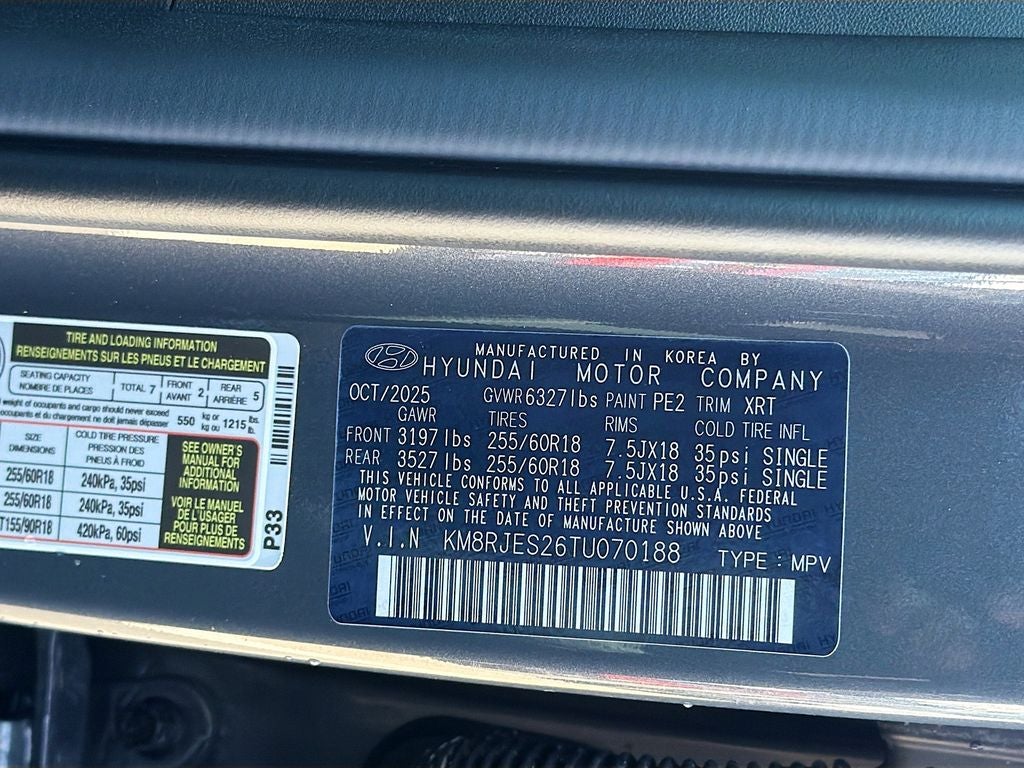 2026 Hyundai PALISADE XRT Pro
