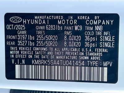 2026 Hyundai PALISADE HYBRID Limited