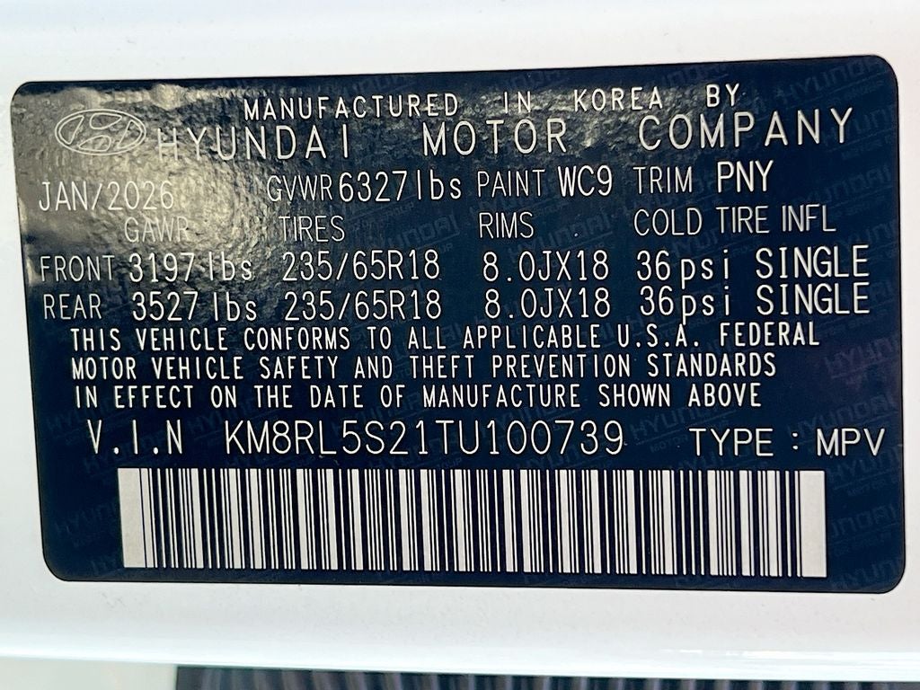 2026 Hyundai PALISADE SEL 7P