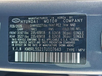 2026 Hyundai PALISADE SEL 7P
