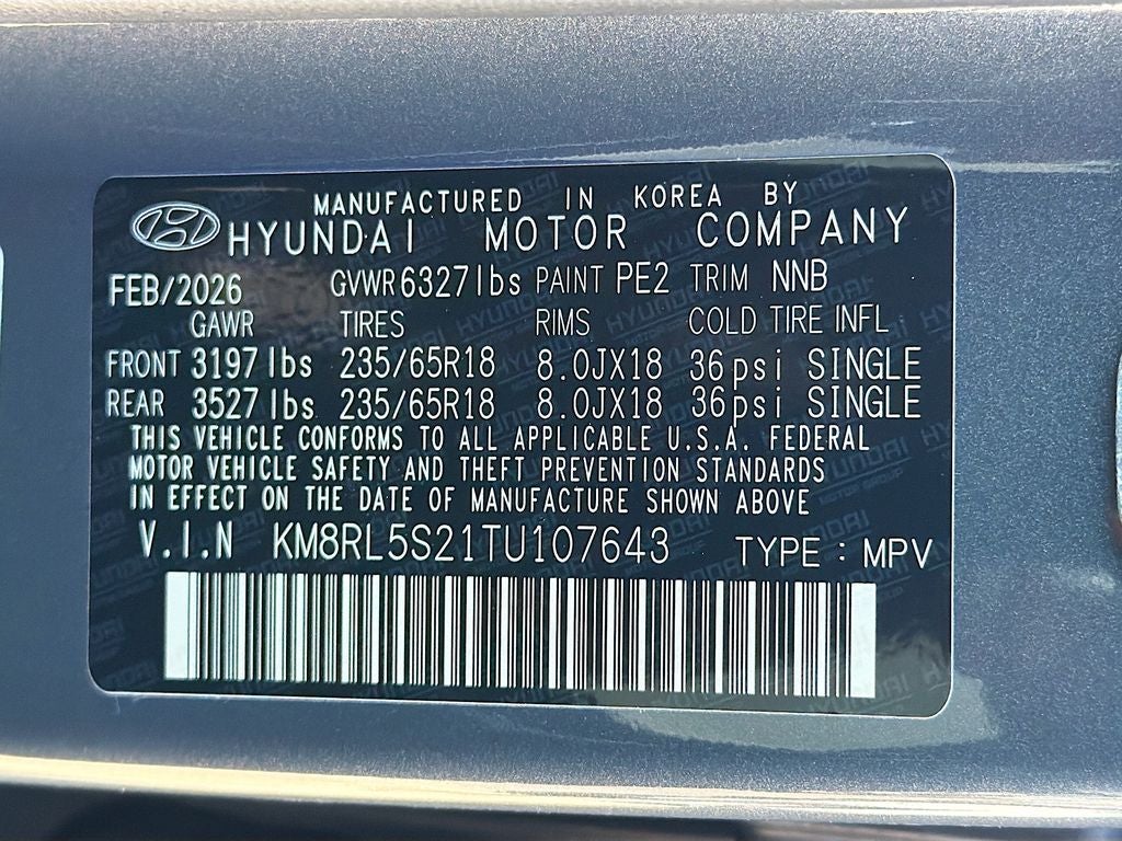 2026 Hyundai PALISADE SEL 7P