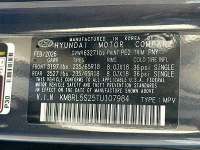 2026 Hyundai PALISADE SEL 7P