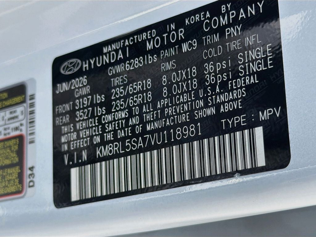 2027 Hyundai PALISADE HYBRID Blue SEL 7P