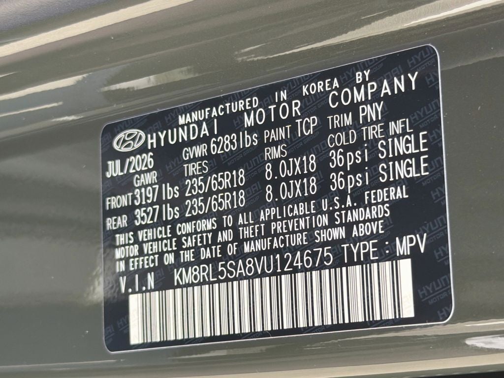 2027 Hyundai PALISADE HYBRID Blue SEL 7P