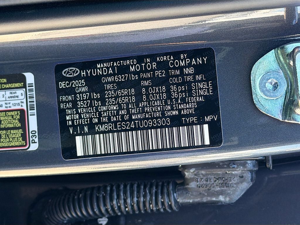 2026 Hyundai PALISADE SEL 7P