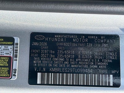 2026 Hyundai PALISADE SEL 8P