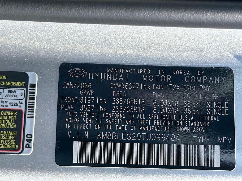 2026 Hyundai PALISADE SEL 8P