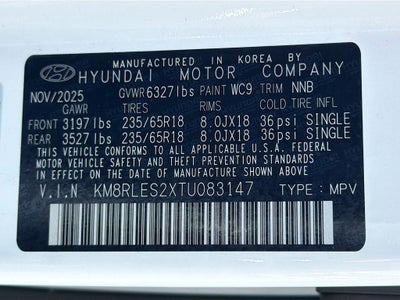 2026 Hyundai PALISADE SEL 8P