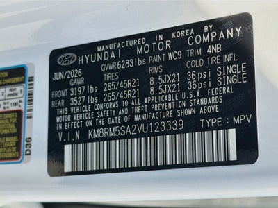 2027 Hyundai PALISADE HYBRID Calligraphy Black Ink