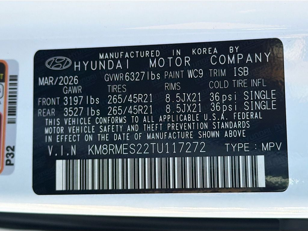 2026 Hyundai PALISADE Calligraphy