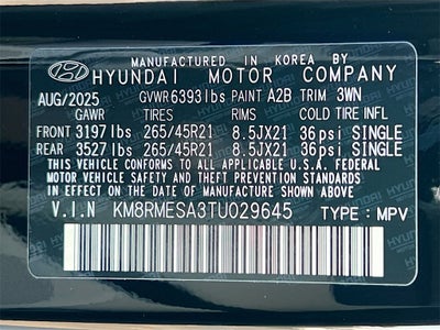 2026 Hyundai PALISADE HYBRID Calligraphy