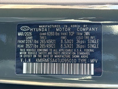 2026 Hyundai PALISADE HYBRID Calligraphy