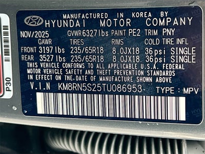 2026 Hyundai PALISADE SEL Premium 7 Passenger