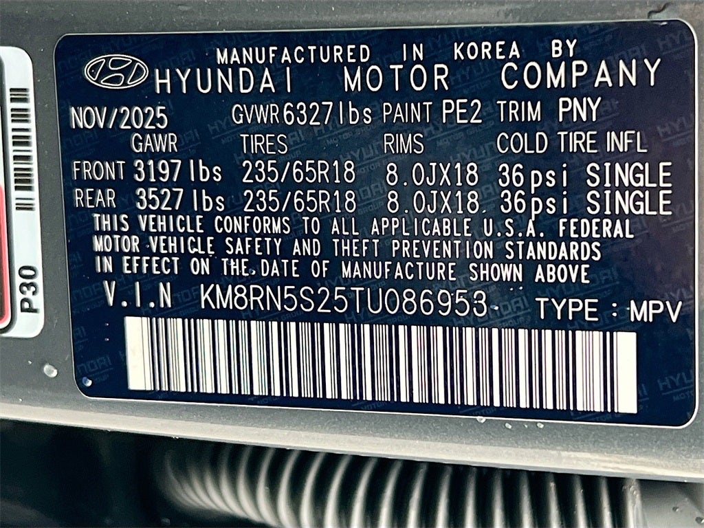 2026 Hyundai PALISADE SEL Premium 7 Passenger