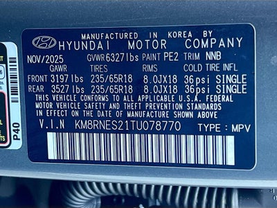 2026 Hyundai PALISADE SEL Premium 8 Passenger