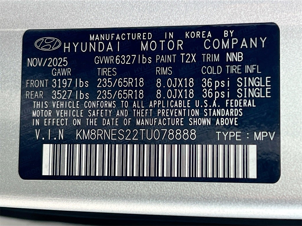 2026 Hyundai PALISADE SEL Premium 8 Passenger