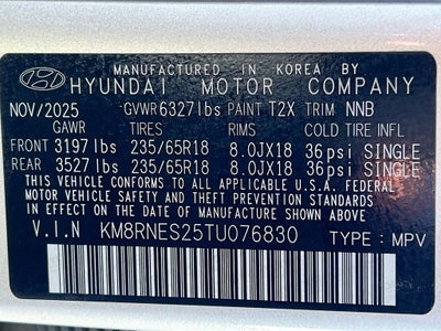 2026 Hyundai PALISADE SEL Premium 7P