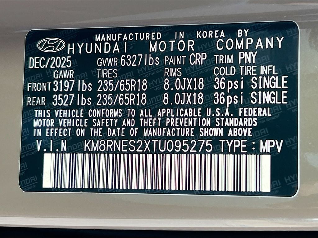 2026 Hyundai PALISADE SEL Premium 7 Passenger