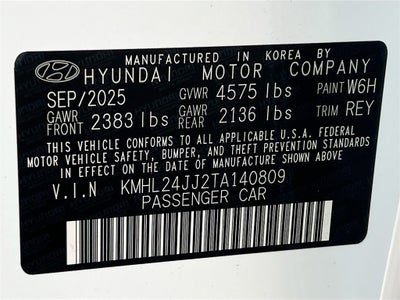 2026 Hyundai SONATA HYBRID Blue