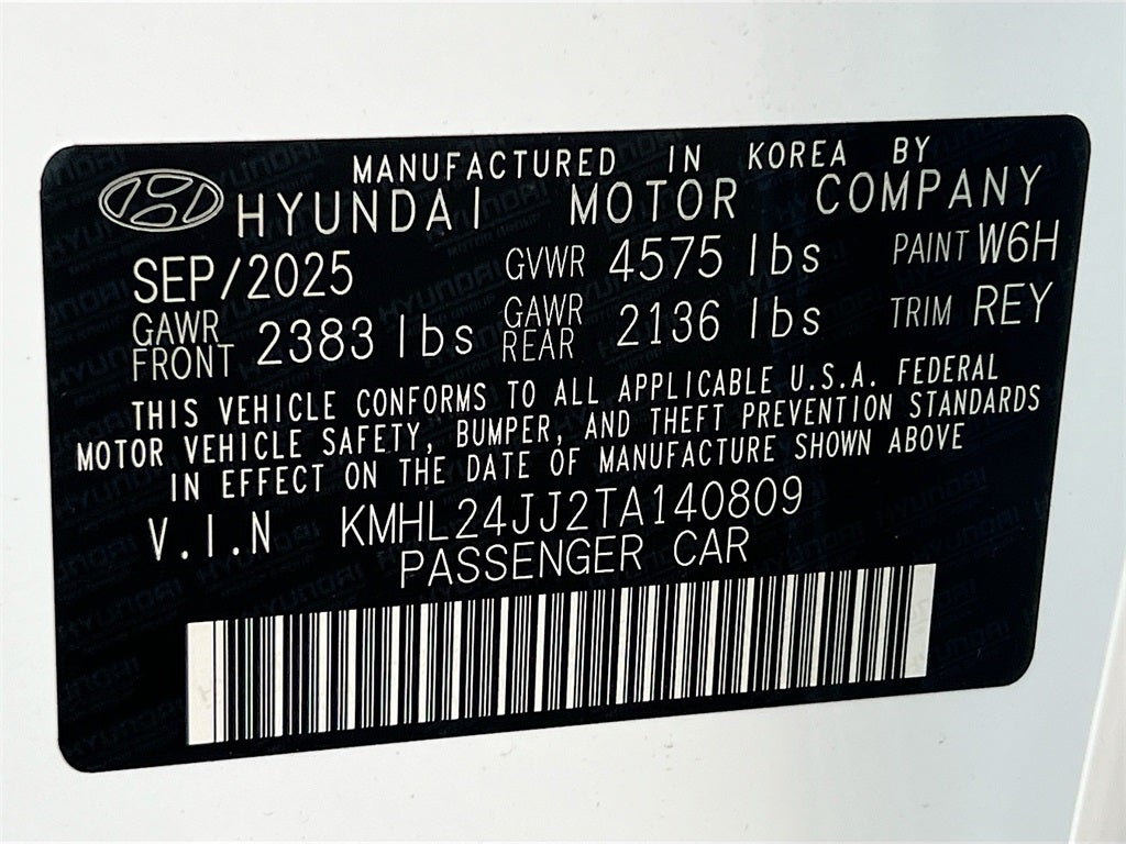 2026 Hyundai SONATA HYBRID Blue