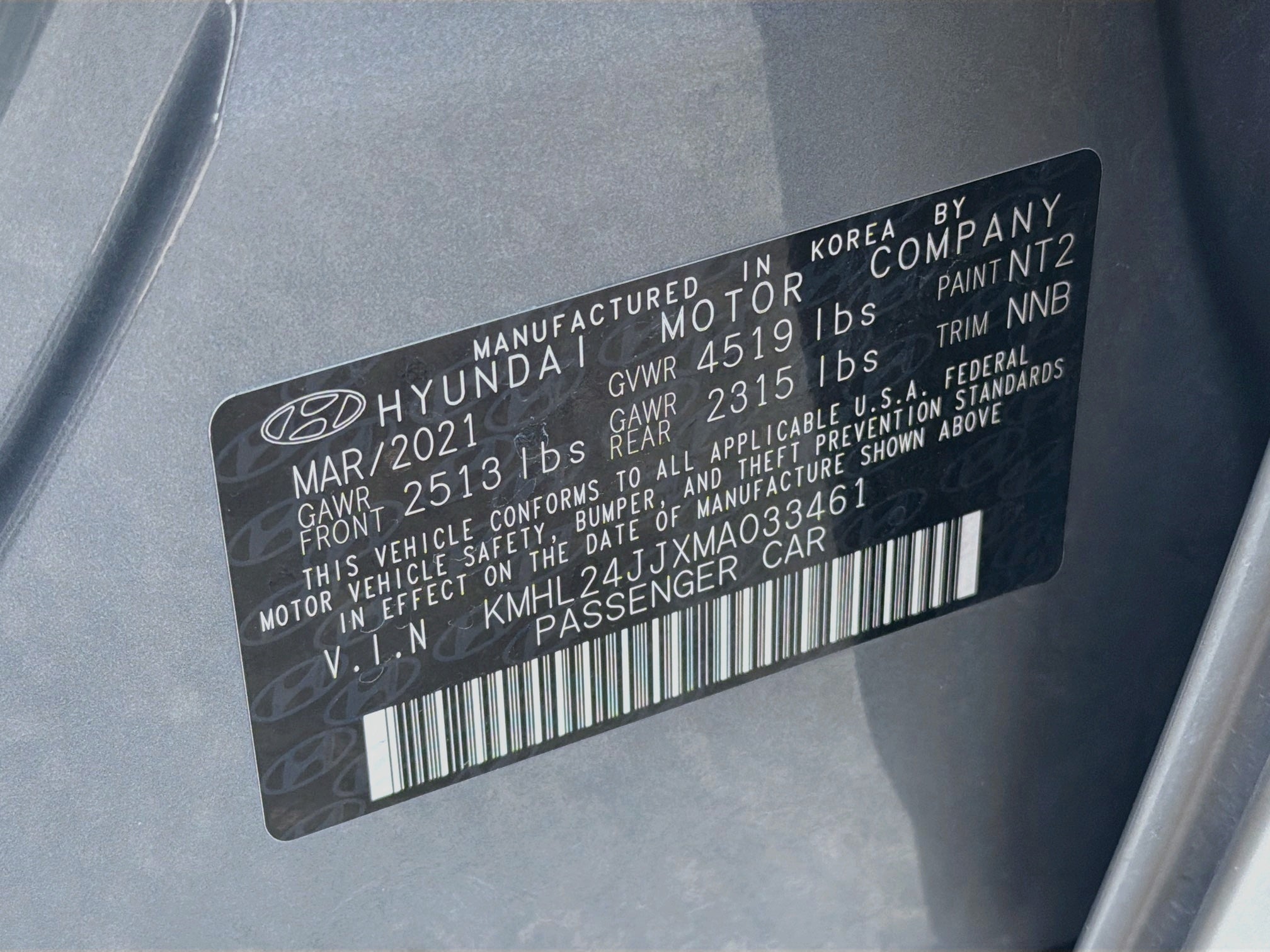 2021 Hyundai SONATA HYBRID Blue