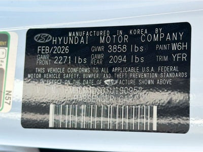2026 Hyundai ELANTRA SEL Sport