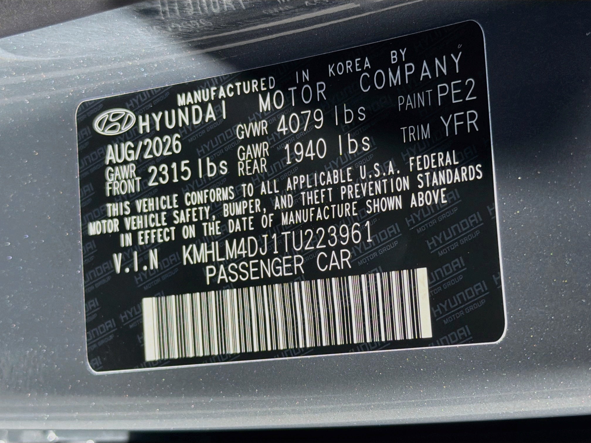 2026 Hyundai ELANTRA HYBRID Blue