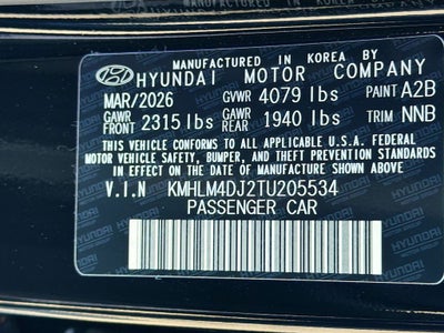 2026 Hyundai ELANTRA HYBRID Blue