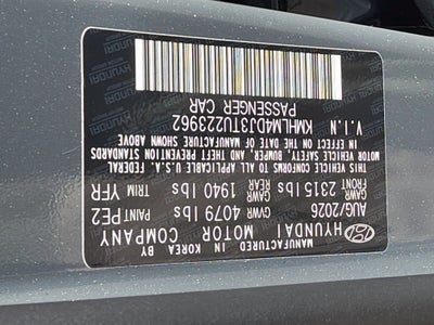 2026 Hyundai ELANTRA HYBRID Blue