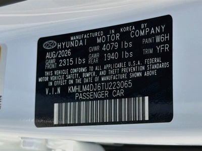 2026 Hyundai ELANTRA HYBRID Blue