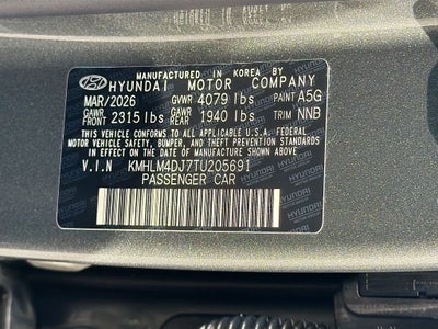 2026 Hyundai ELANTRA HYBRID Blue