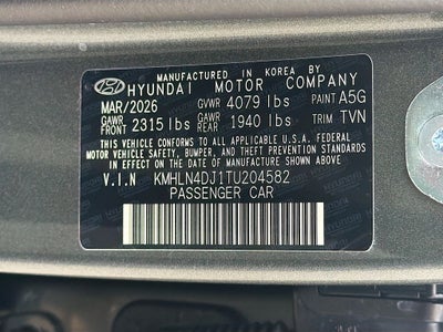 2026 Hyundai ELANTRA HYBRID Limited