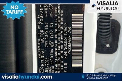 2025 Hyundai ELANTRA HYBRID Limited