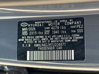 2026 Hyundai ELANTRA HYBRID Limited