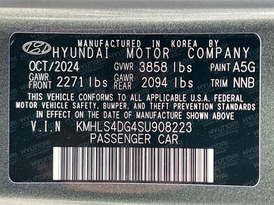 2025 Hyundai ELANTRA SEL Convenience